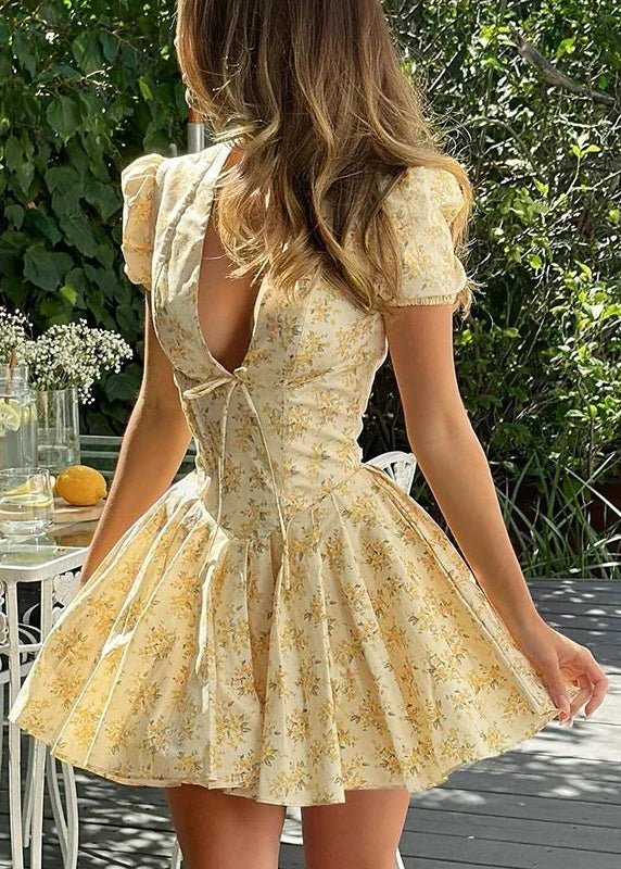 SOKYND Anya V-Neck Mini Dress DressSOKYND-036567-L-OS-35991L