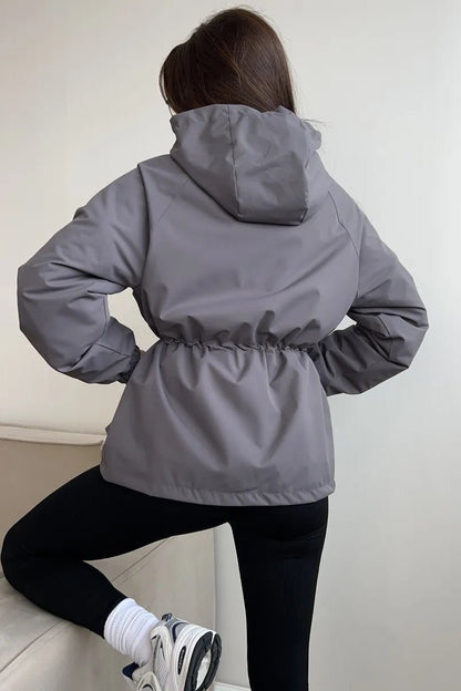 SOKYND Camila Waterproof Hooded Jacket Coats & JacketsWhiteS