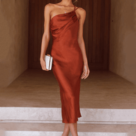 Cassia One-Shoulder Midi Dress