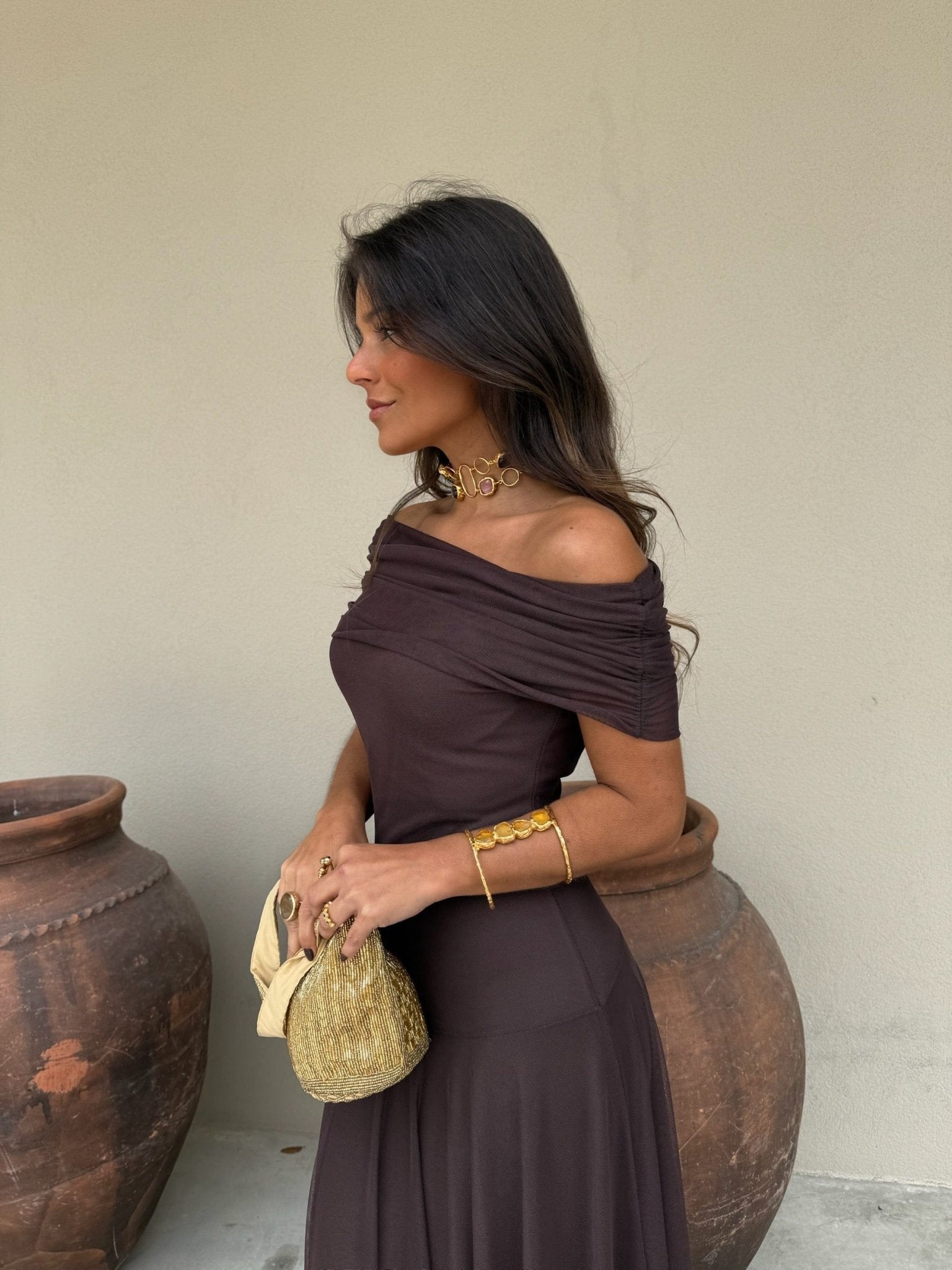 Clarice Mesh Maxi Dress