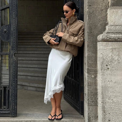 SOKYND Connie Asymmetric Midi Skirt Skirtsjc1772777205899145322S