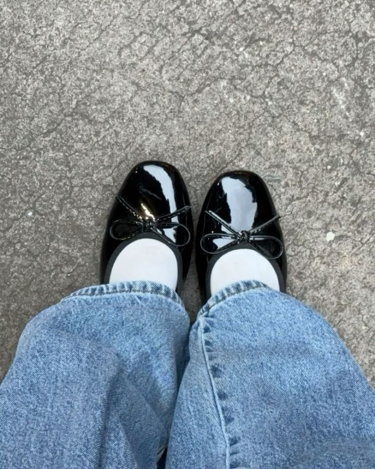 SOKYND Delphine Bowtie Ballet Flats ShoesBlack35