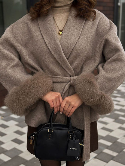 SOKYND Ellianna Faux Fur Coat Coats & JacketsoX1767356248752421867BrownS