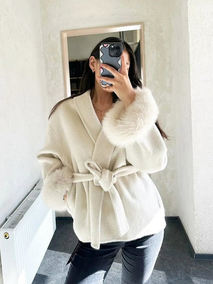 SOKYND Ellianna Faux Fur Coat Coats & JacketsoX1767356248752421867BrownS