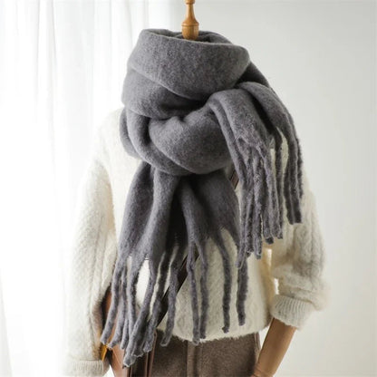 SOKYND Emilia Tasseled Winter Scarf AccessoriesSOKYND-388311-BLA-OS-71703Black