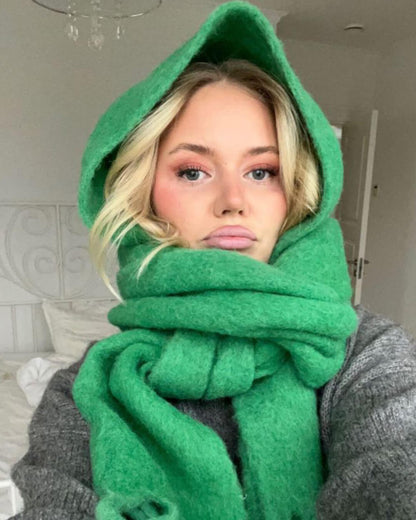 SOKYND Emilia Tasseled Winter Scarf AccessoriesSOKYND-388311-GRE-OS-66615Green