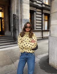 Emily Drawstring Polka Dot Jacket