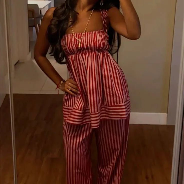 SOKYND Fiona Striped Pajama Set Pajama SetSOKYND-456023-L-OS-17015L