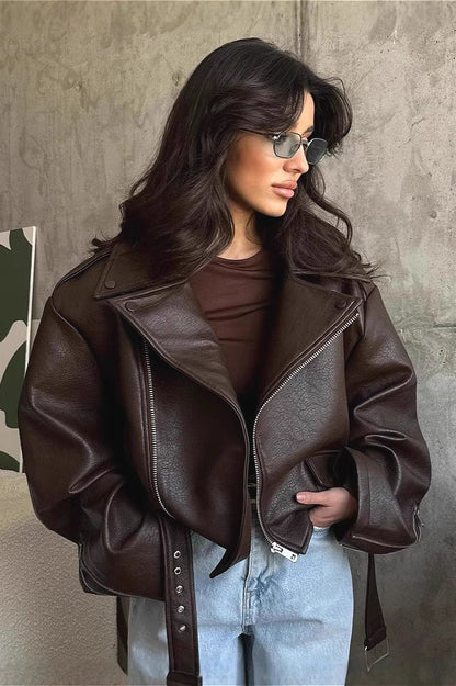 SOKYND Gaia Vegan Leather Jacket Coats & JacketsWo1774219786662103703S