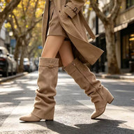 Gloria Slouchy Faux Suede Knee High Boots