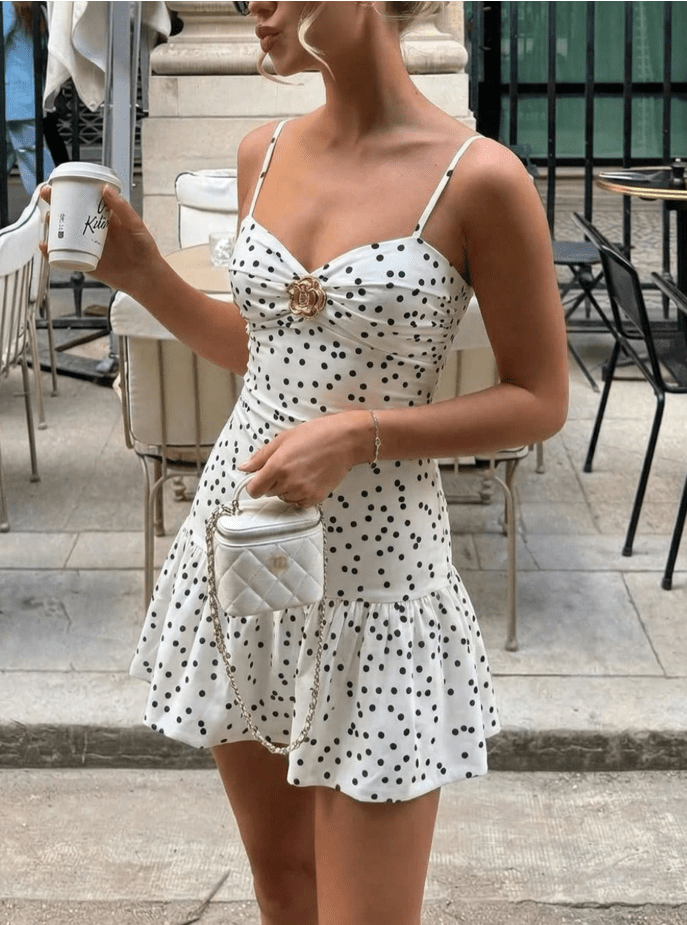 SOKYND Grace Polka Dot Mini Dress DressSOKYND-689943-S-OS-07799S