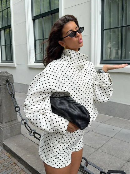 SOKYND Hera Polka Dot Jacket Coats & JacketsXi1774219786673674201WhiteM