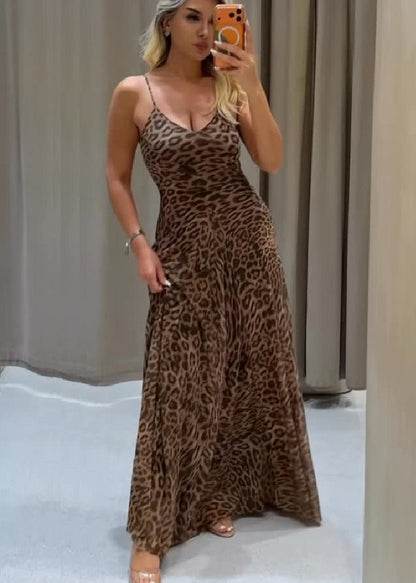 SOKYND Jasmine Leopard Print Strap Maxi Dress DressSOKYND-233047-S-OS-50167S