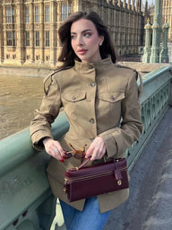 Judith Fitted High Neck Jacket
