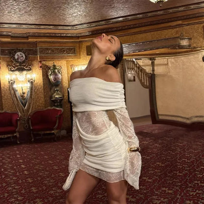 SOKYND Kate Off - Shoulder Mini Dress DressesfO1774219786666718909S