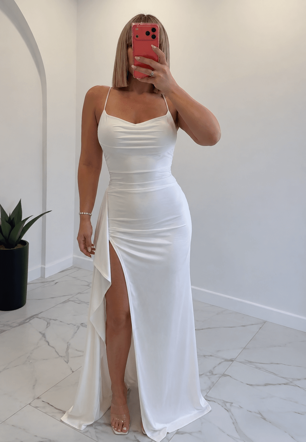 SOKYND Kelly Satin Open-Back Maxi Dress DressSOKYND-711063-WHI-L-16503WhiteL