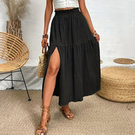 Lavinia Bohemian Midi Ruffle Skirt