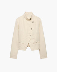 Linda Double-Breasted Funnel Neck Blazer