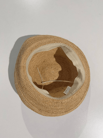 SOKYND Madison Raffia Bucket Hat AccessoriesSOKYND-176343-TAN-56-37047Light Beige56-58 cm