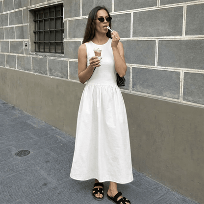 SOKYND Margot Sleeveless Summer Dress DressSOKYND-031319-BEI-S-30263BeigeS