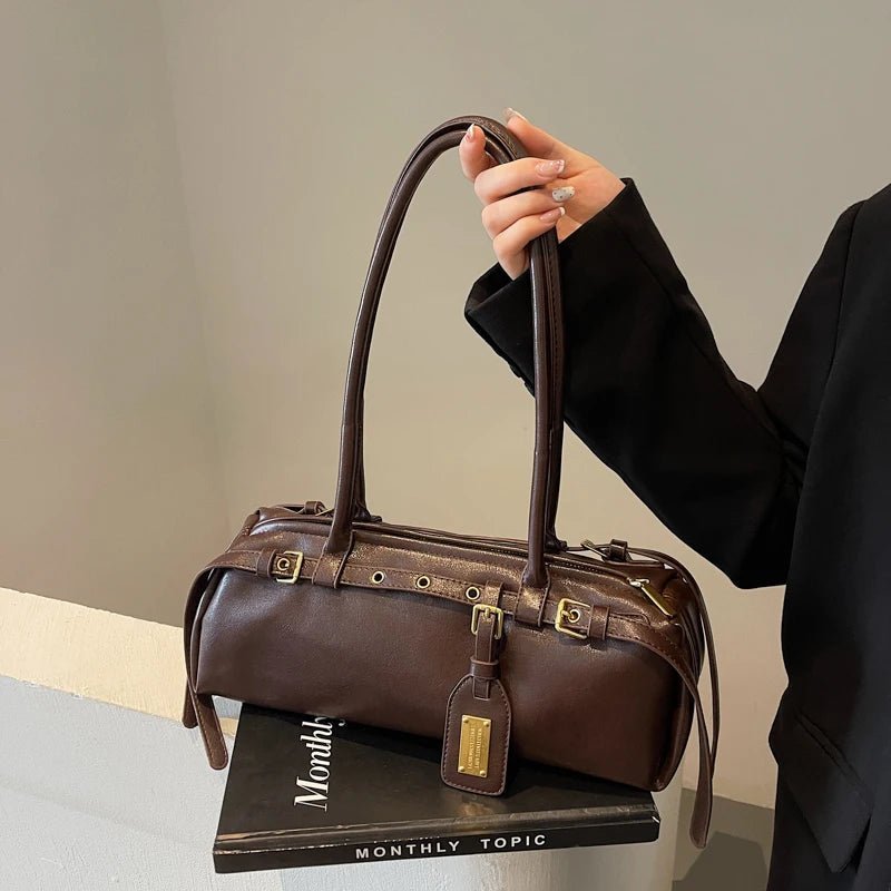SOKYND Melanie Structured Shoulder Bag BagSOKYND-358103-BRO-OS-36183Brown