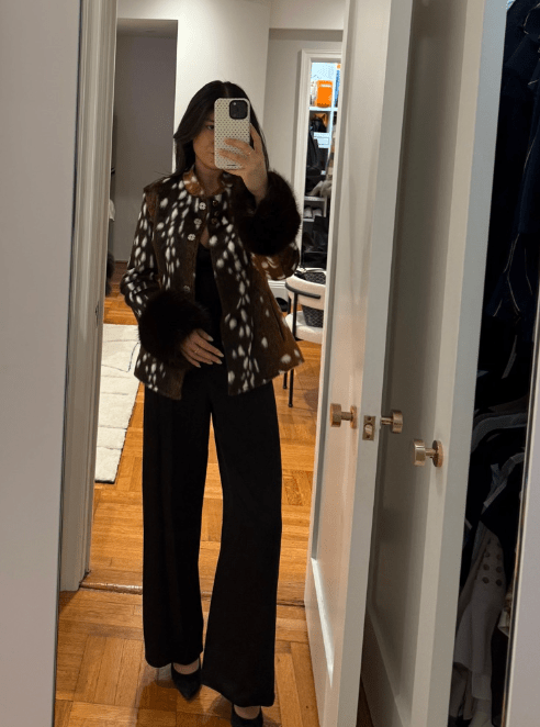 SOKYND Melissa Contrast Cuff Faux Fur Jacket JacketSOKYND-006551-1AS-M-28567BrownM