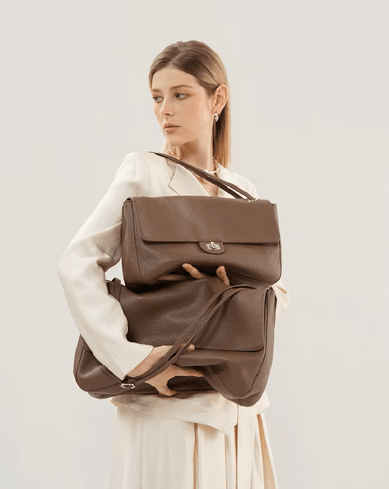 SOKYND Melissa Crossbody Shopper Bag BagSmall: 32x9x22cmBurgundy