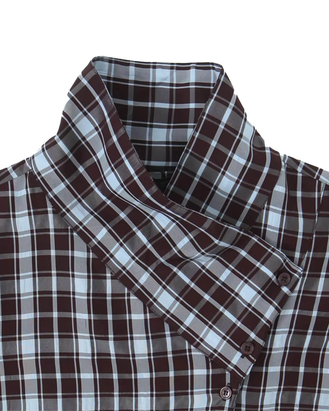 SOKYND Mia Poplin Plaid Wrap Shirt ShirtSOKYND-742679-L-OS-46935L