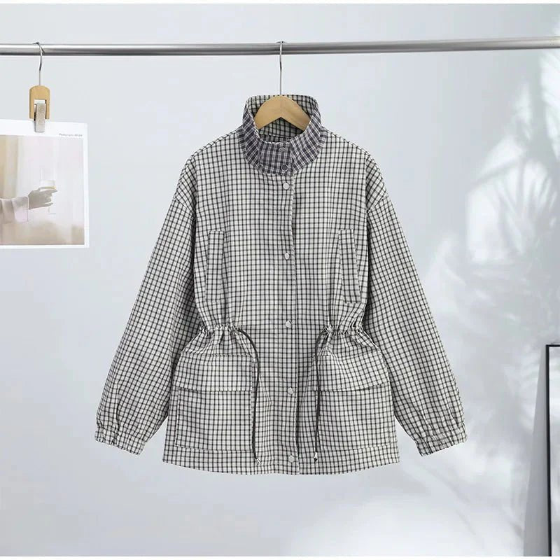 SOKYND Neva Plaid Zip Jacket JacketPlaidM