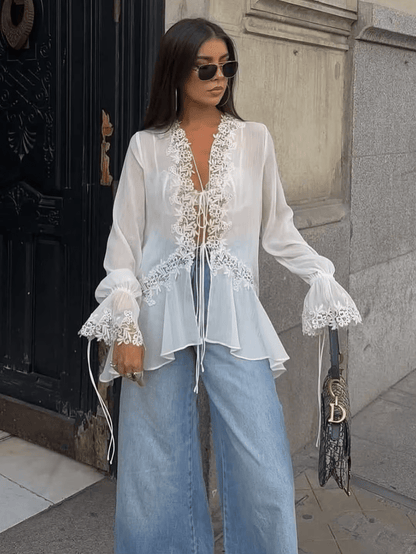 SOKYND Nicole Hollowed Out Cardigan CardiganSOKYND-390487-WHI-M-53175WhiteM
