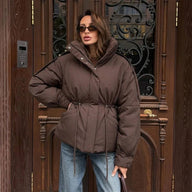 Olivia Oversized Drawstring Waist Puffer Jacket