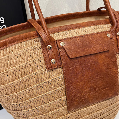 SOKYND Quinn Forest Woven Single - Shoulder Tote BagsBrown