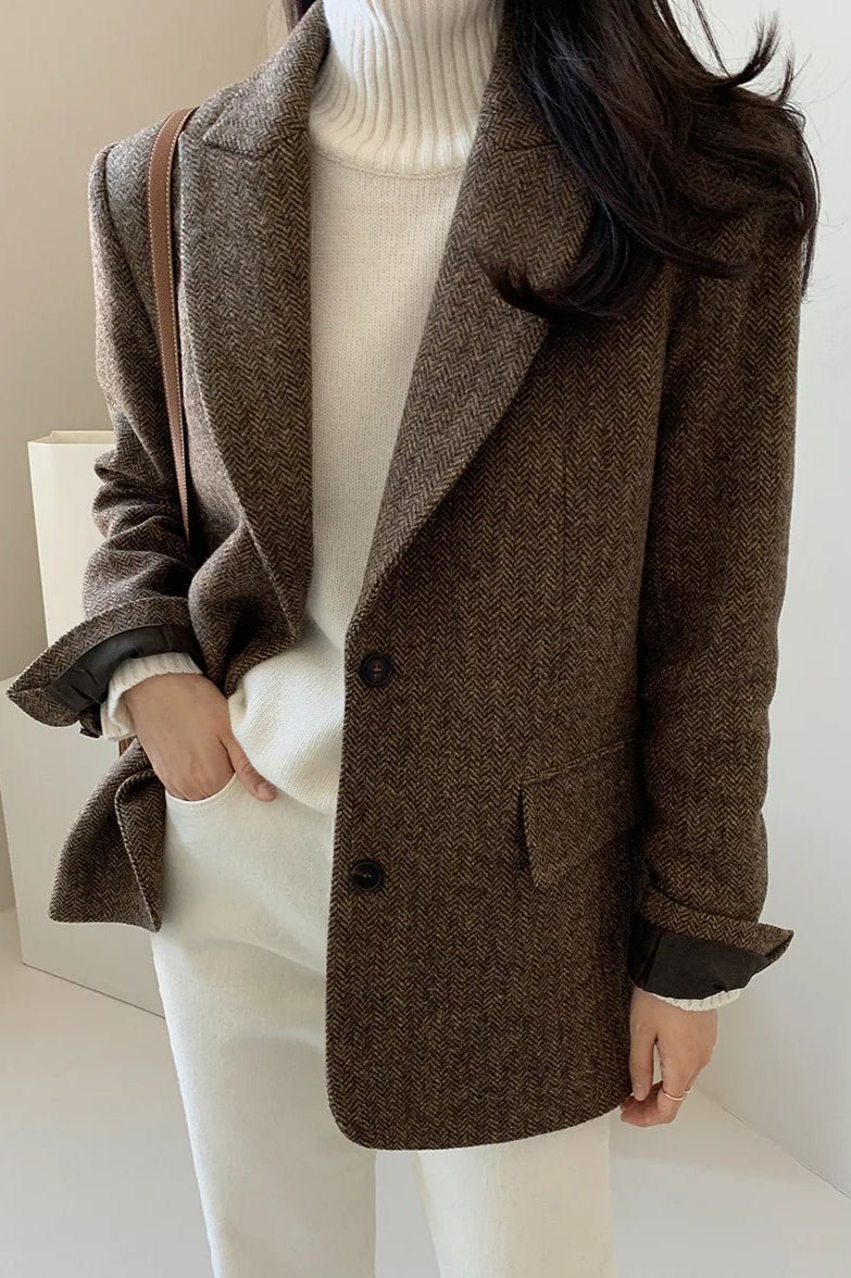 SOKYND Rebecca Oversized-Fit Blazer JacketSOKYND-644759-BRO-M-27639BrownM