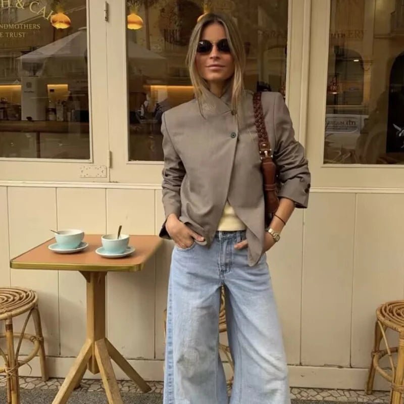 SOKYND Rhea Spring Travel Blazer Coats & JacketsSOKYND-363287-KHA-XS-02583KhakiXS