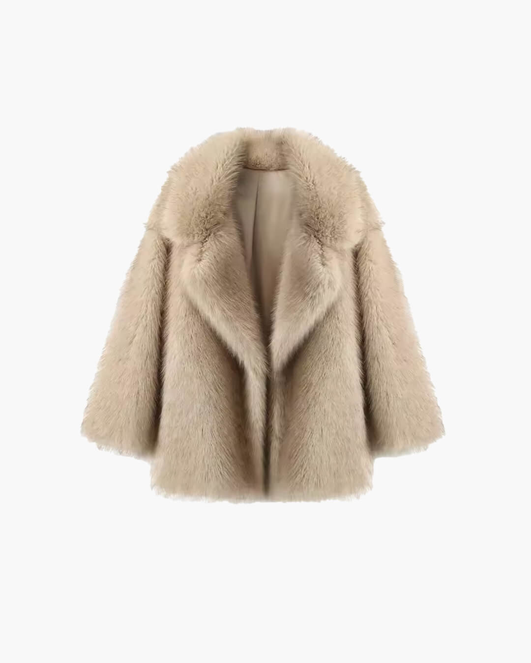 SOKYND Sariyah Faux Fur Coat Coats & JacketsAS1767356248759272656BeigeXL