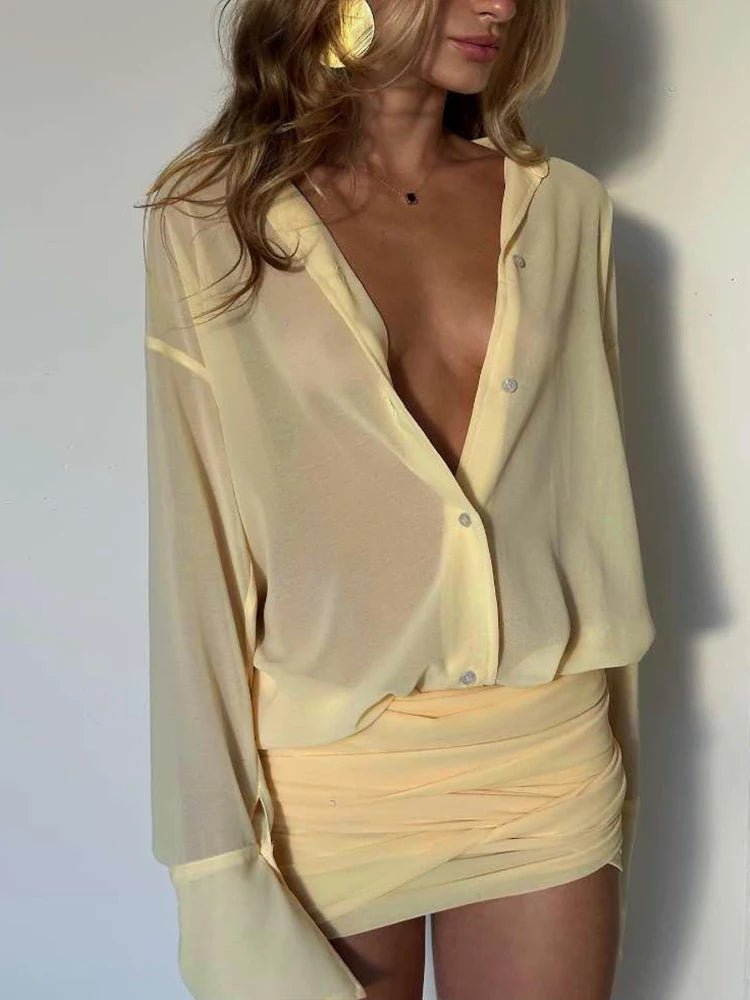 SOKYND Sienna Long Sleeve Shirt Dress DressSOKYND-419543-BLA-M-50743BlackM