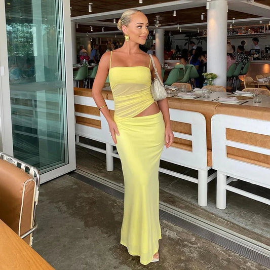 SOKYND Tatiana Two-Piece Crop Set Matching SetsSOKYND-809367-YEL-XS-21495YellowXS