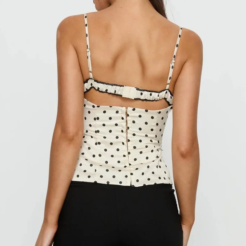SOKYND Vanya Polka Dot Lace Trim Cami TopsSOKYND-559639-WHI-S-29911WhiteS