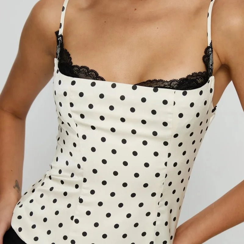 SOKYND Vanya Polka Dot Lace Trim Cami TopsSOKYND-559639-WHI-S-29911WhiteS