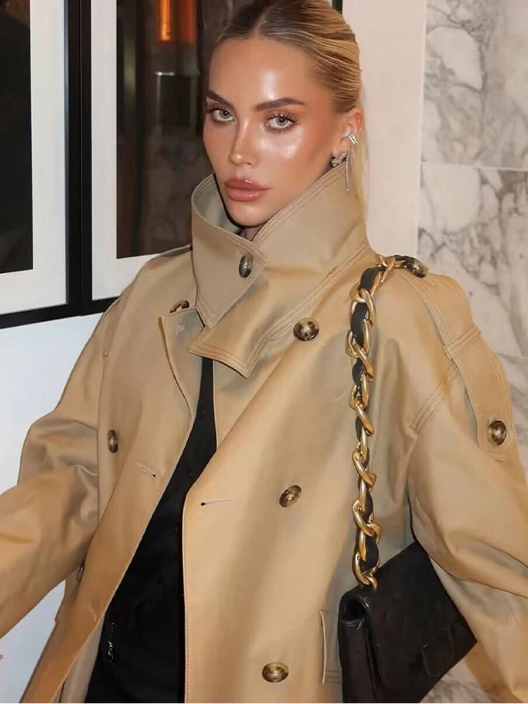 SOKYND Zoe Beige Double Breasted Trench CoatSOKYND-986391-BEI-M-56759BeigeM