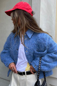 Zoe Snap Button Fleece Jacket