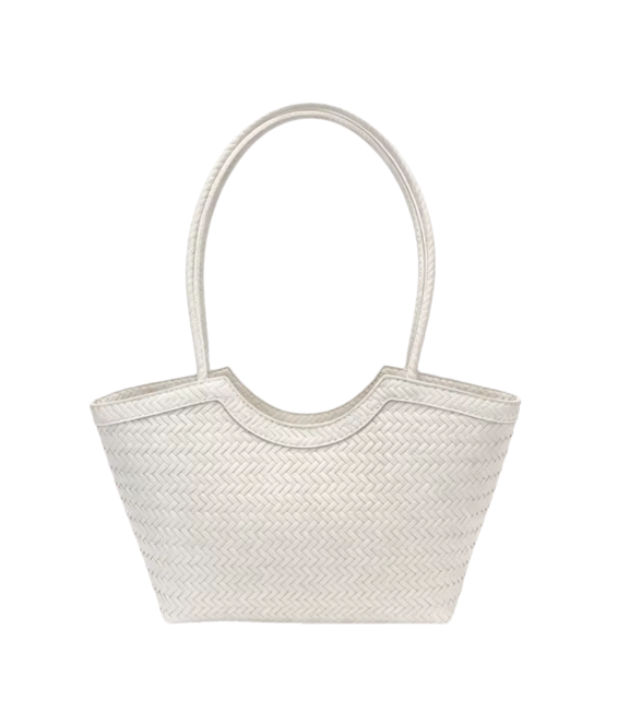 Anna Woven Faux Leather Bag